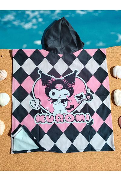 MİLAYS LİFE HOME COLLECTİON Κοριτσίστικο Poncho Cape Beach & Πετσέτα Θάλασσας