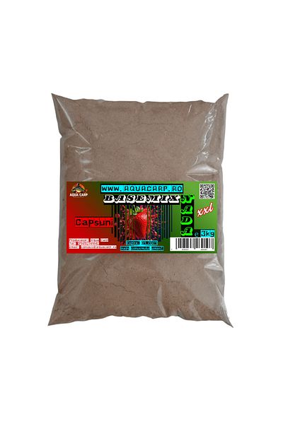 Aqua Groundbait BaseMix AquaCarp Capsuni 3kg