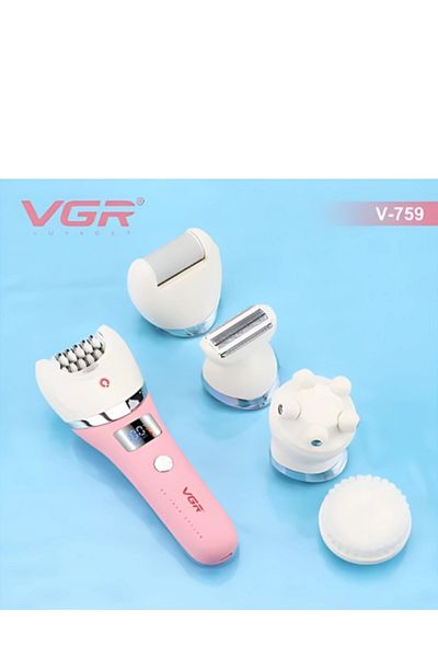 VGR V-759 VGR Electric Hair Clipper, 5 in 1 Waterproof Hair Remover for Women