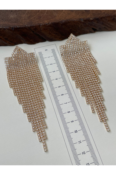 Rupen Kraft Long dangle waterway evening earrings waterway earrings crystal e...