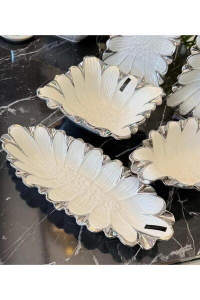 Onedekor Daisy Silver Luxury 5 Piece Serving Presentation Set