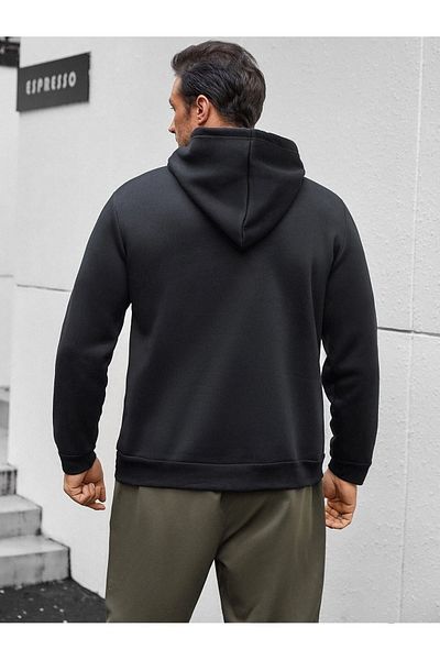 Boi Φούτερ X Face - Μαύρη στάμπα Oversize Φούτερ με κουκούλα