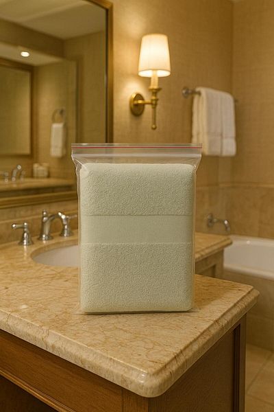 SAPPHIRE Premium White Bath Towel – 70x140 cm – Ultra Soft & Absorbent Cotton