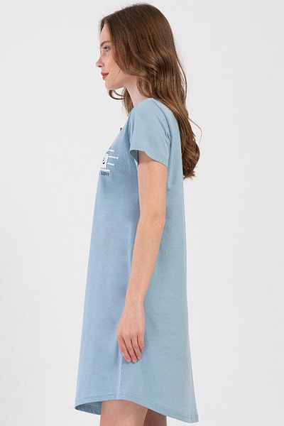 VİENETTA Cotton Women's Short Sleeve Nightgown, 408106
