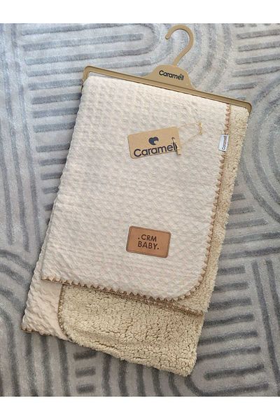 Caramell Incibaby Welsoft & Muslin 100% Cotton Double Sided Baby Blanket 80X90