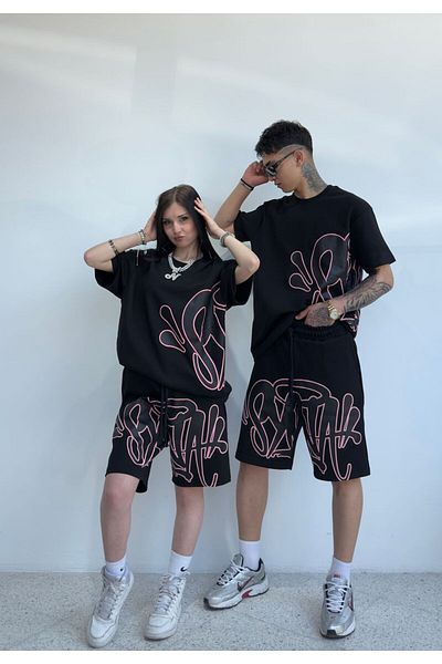 zaee S. Printed Shorts T-Shirt Set