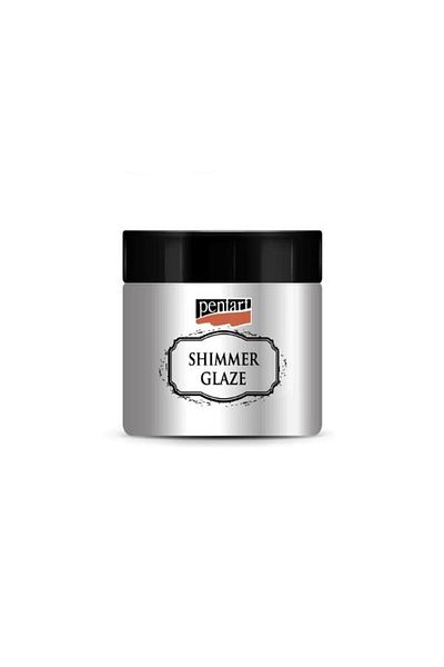 Pentart Shimmer Glaze Paste Silver - 150ml
