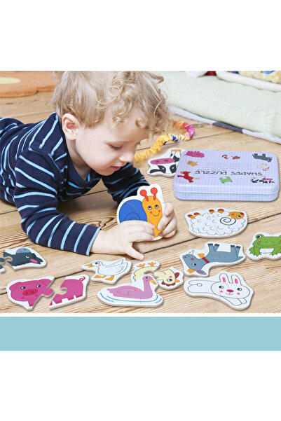 Picodino 2-piece puzzle set – puzzle figurines in a box, farm