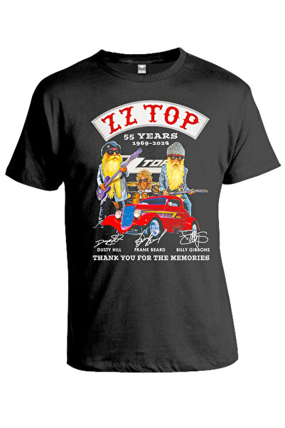 OEM Tricou personalizat, ZZ Top, 55 ani, negru