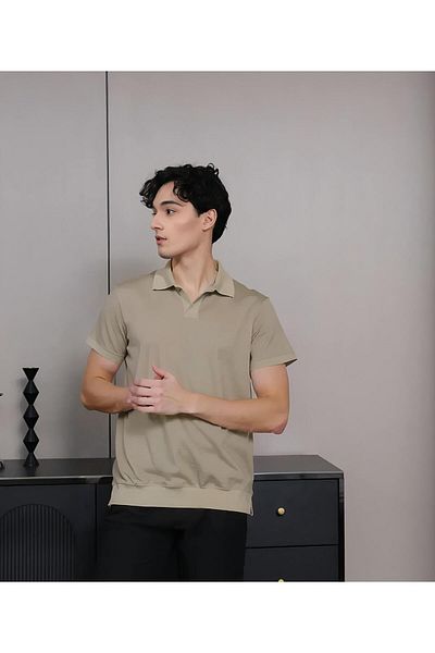 ALANAQA Comfortable and unisex fashion polo shirt