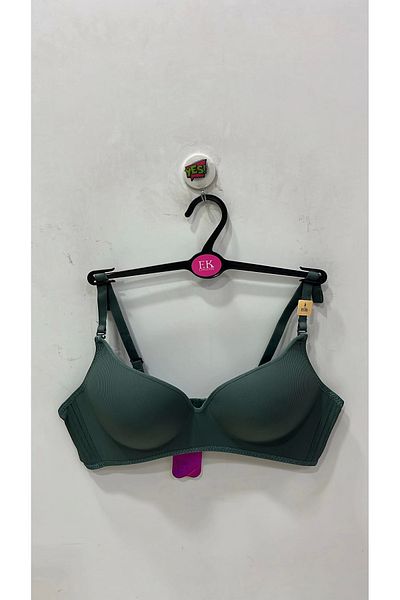 F.K Women's Laser Cut Unpadded Underwire Bra Mind Green – 365