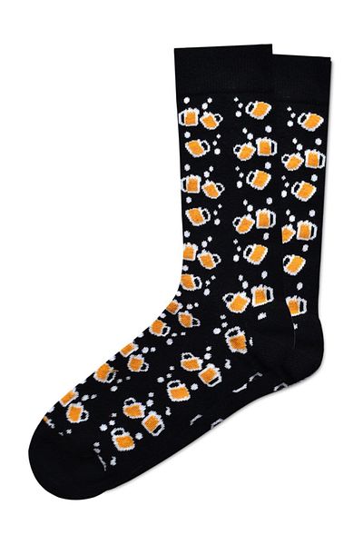 bazaar-turkey all you need Patterned Men's Socks Black 0306