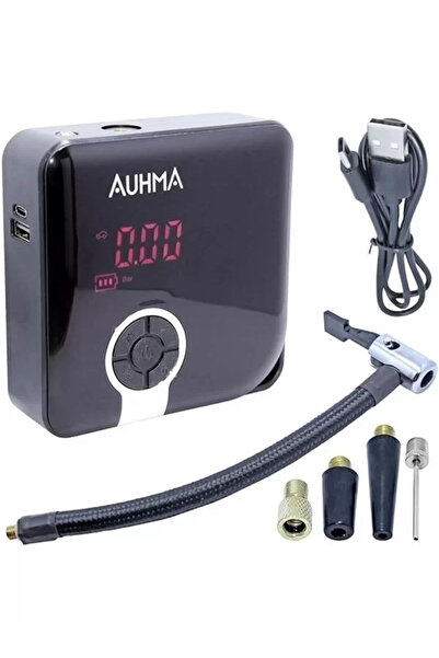 Genel Markalar A5544 Taşınabilir Dijital Ekranlı Şarjlı Lastik Şişirme Pompas...