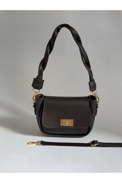 ROYAL LADYS Women's Bag – Shoulder and Crossbody Bag with Removable Twist Strap and Flap