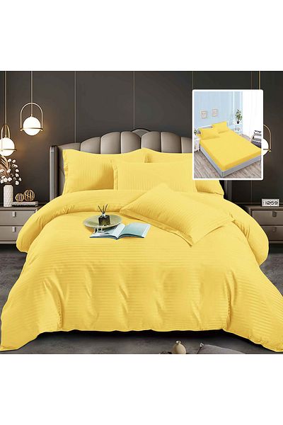 TextiLici BED LINEN DAMASK-POLYCOTTON 6 PIECES WITH COVER (6DPH29)