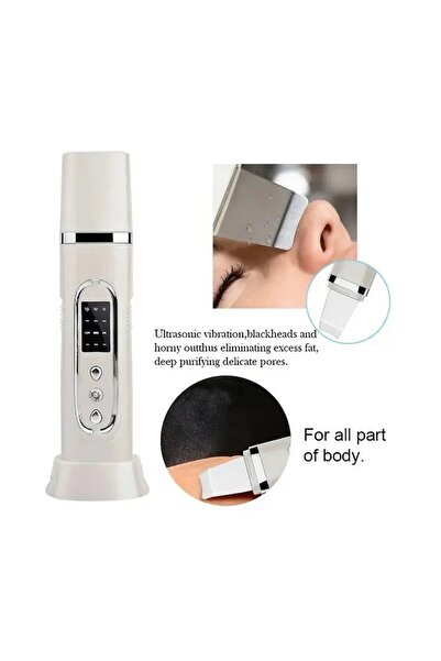 OEM Scrubber cu ultrasunete pentru piele - Exfoliere profundă, Îndepărtarea punctelor negre, Rejuvenare facială, Negru