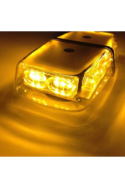 BGRJ Automotive Rotating beacon lamp with magnets, LED, 12V, strobe functions