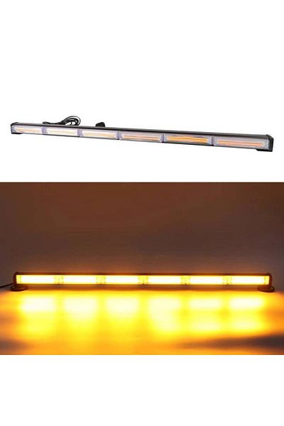 BGRJ Automotive Rotating beacon bar 89cm, 108W, strobe functions, 12V