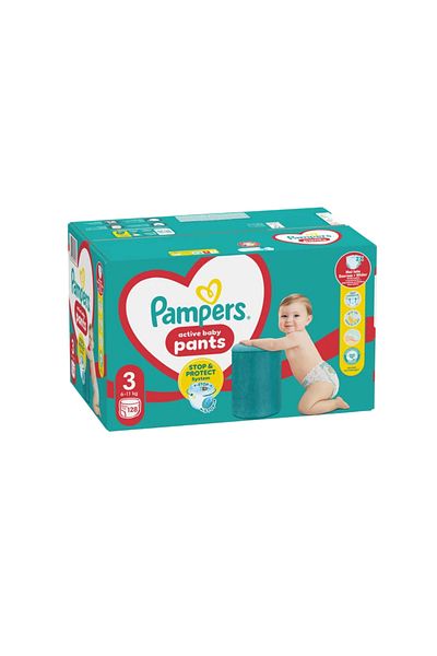 Pampers Diapers Pants Mega Box size 3, 6-11 kg, 128 pieces