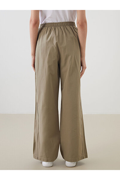 LC Waikiki Peak New Season Elastic Waist Poplin Women's Trousers