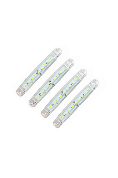 BGRJ Automotive Set of 4 white side marker lamps, 9SMD, 12-24V