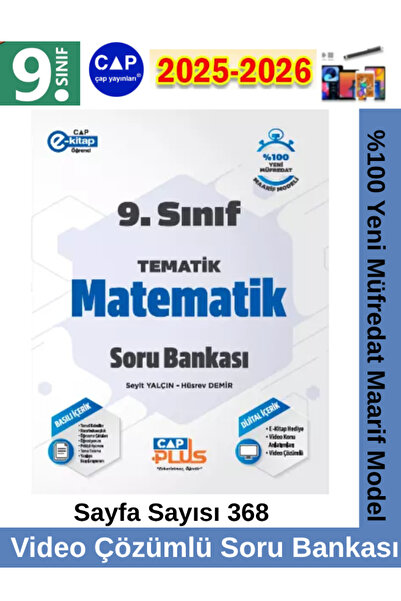 Çap Yayınları 9.Sınıf 2025-2026 Matematik Video Çözümlü Marif Müfredat Soru B...