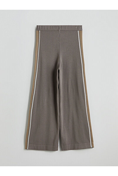 LC Waikiki Peak New Season Elastic Waistband Stripe Detailed Women's Knitwear Trousers