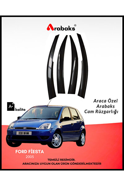 Arabaks Ford Fiesta 2005 Cam Rüzgarlığı 4'lü Takım (MUGEN TİP, DAYANIKLI MALZEME, KOLAY MONTAJ)