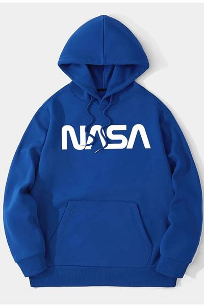 Boi Unisex NASA Printed Hooded Sweatshirt