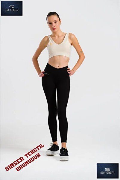 ENSE Γυναικεία Μαύρα Κολάν Λύκρα για Καθημερινή και Αθλητική Χρήση