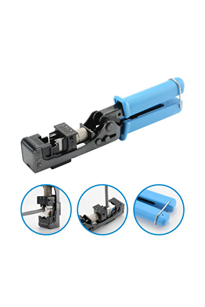 DESTE ELEKTRONİK Rj45 L Tip Cat5 Cat5e Cat6 Keystone Pense 90 Derece Keystone...