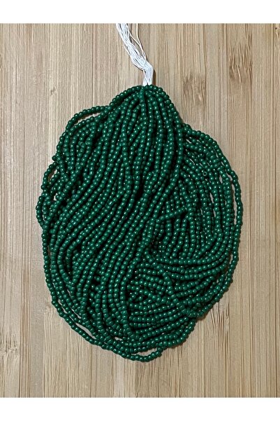 Öztürk Renk: Mat Yeşil. Kum Boncuk Çekoslovakya, Adana, Hapishane Işi, Iğne O...