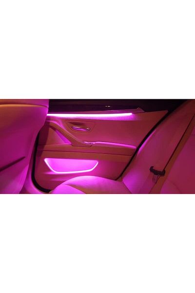 BGRJ Automotive RGB car neon wire with 5 light units, bluetooth control, 6m fiber