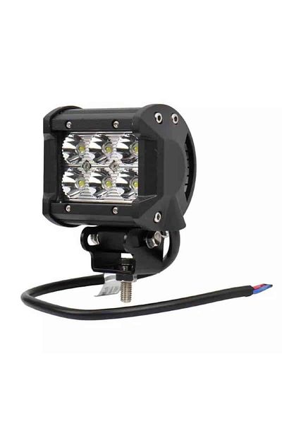 BGRJ Automotive 18W rectangular LED projector, Off Road, spot light angle 30°