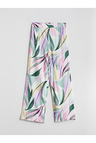 LC Waikiki Νέα σεζόν Γυναικείο παντελόνι με ελαστική μέση με λουλούδια - S5NH...