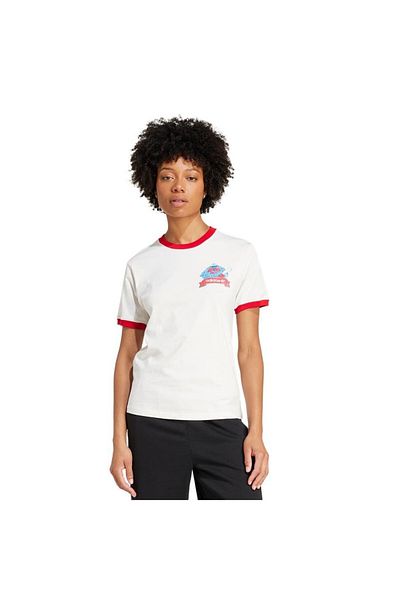 adidas White Women's T-Shirt Lions Tee Jw0222