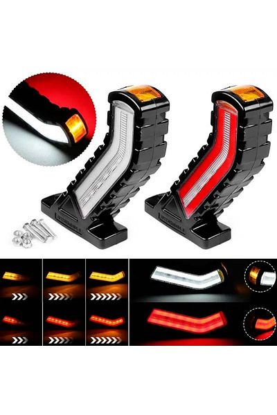 BGRJ Automotive Red and white marker horns, 12-24V, dynamic signaling, K9921