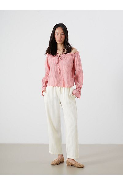 LC Waikiki Women's Trousers with Elastic Waist