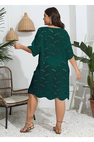 Plaja biz Marimar oversized crocheted beach dress