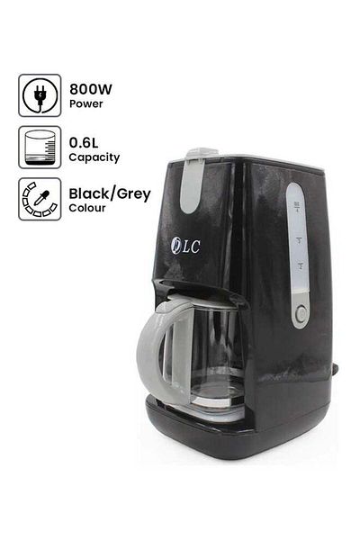 DLC Coffee Maker 0.6L 800W DLC-CM7313/Black