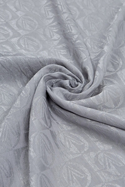 Valentino Orlandi Alia, Jacquard Lyocell Shawl - Σχέδιο σκακιέρας - 05 - Ασημί