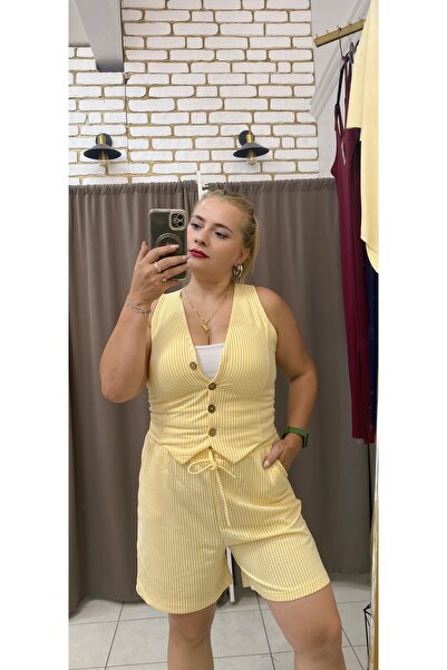 TUBA TOPTAŞ SU YOLU ÇİZGİLİ YELEK