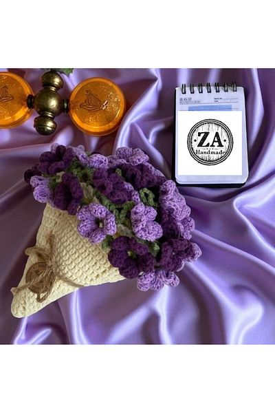 ZAHandmade Violet 💜   flori buchet flori (70cm)
