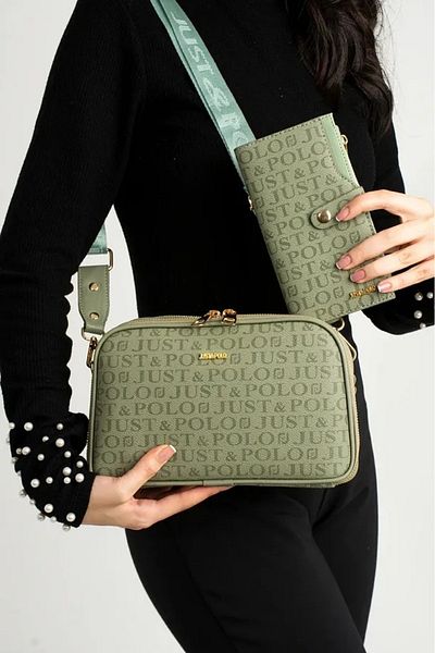 Just Polo New Season Women's Hand and Shoulder Bag Wallet Combination