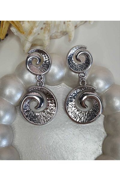 Ivory Pearl Coiled Earrings