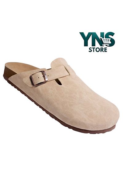 Ynsstore Νέα σεζόν Νέο μοντέλο Boston Slippers Unisex Μπεζ Χρώμα