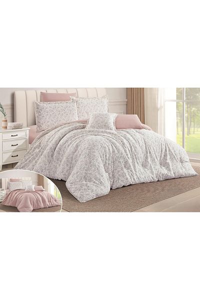 LOVER Luxury king size double bed sheet with floral design made of cotton for a deep sleep
