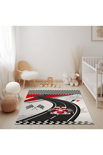 Şen Dekorasyon Formula 1 Çocuk Halısı