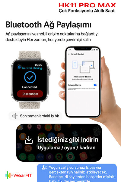 TECHNOMEN HK11 Ultra 3 Orjinal AI Robot AMOLED GPS NFC 4 GB ChatGPT Yerel Albüm Pusula Yerçekimi Algılama