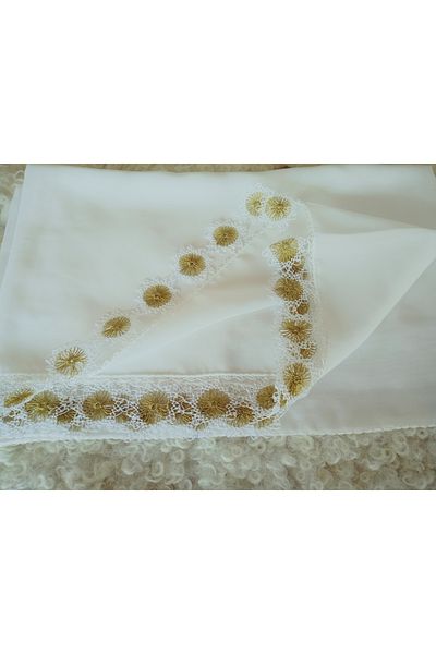 NACG Handcrafted Needlework, Prayer, Mevlit Mevlüt Cover, Special Handmade Circle Dowry Cover with Embroidery